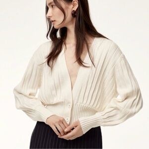 NWT Aritzia Wilfred Thais Cardigan in Oak size L, never worn